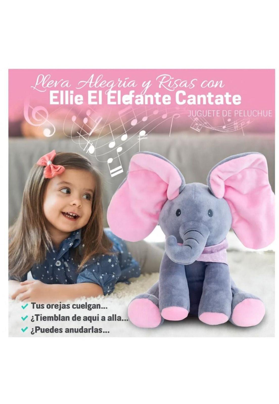 Peluche interactivo Animado musica + juego Elefante bebe-7