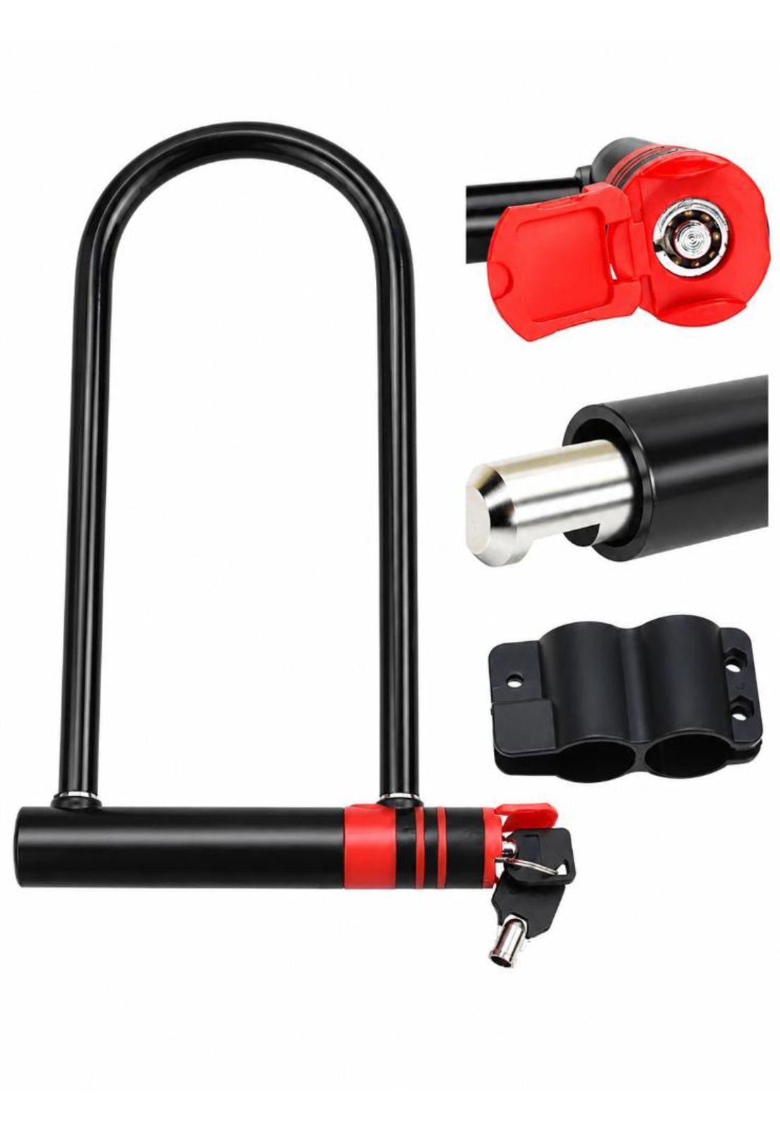Candado U Lock Para Bicicleta Y Moto 2 Llaves Anti Robo-6