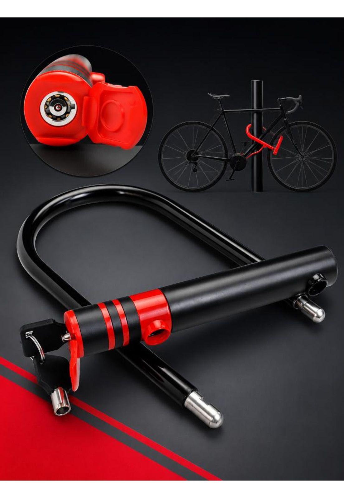 Candado U Lock Para Bicicleta Y Moto 2 Llaves Anti Robo-7