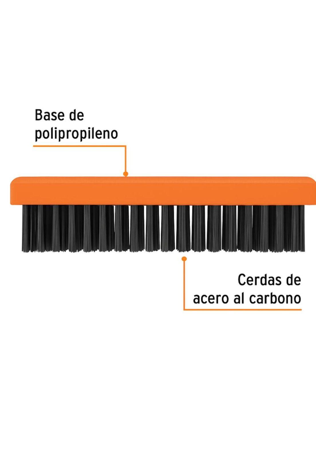 Cepillo Escobilla De Acero Al Carbono S/mango Truper-3