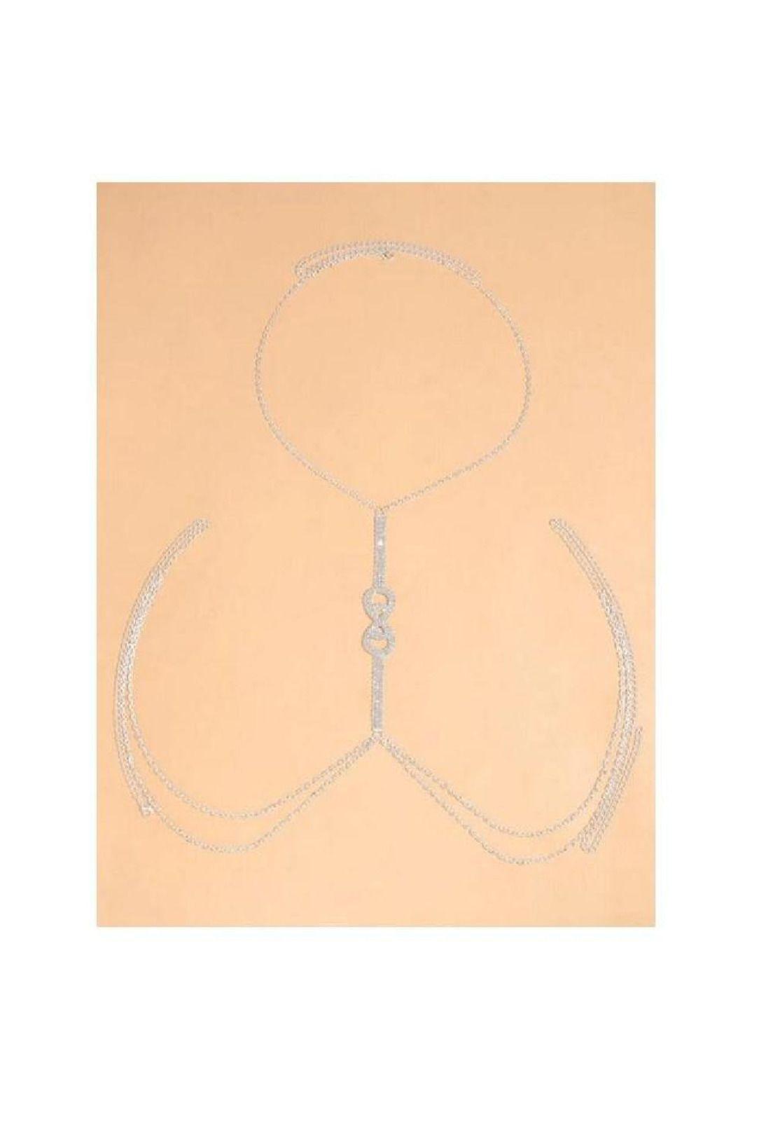 Cadena/collar Para El Cuerpo Pecho Dije & Sexy Diva Fiesta-4