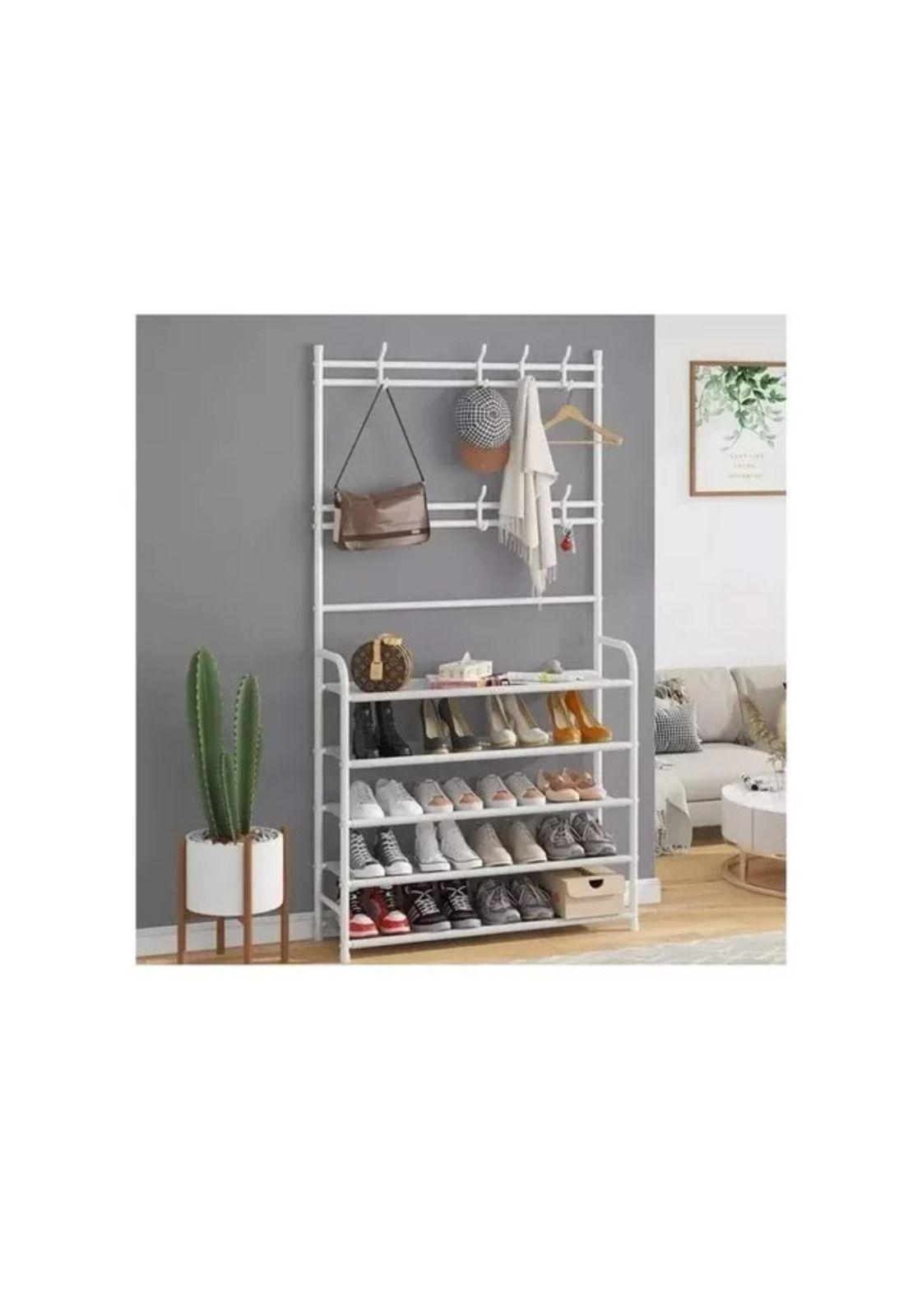 Organizador De Calzado Zapatos 5 Niveles Zapatero Perchero Color Blanco-8
