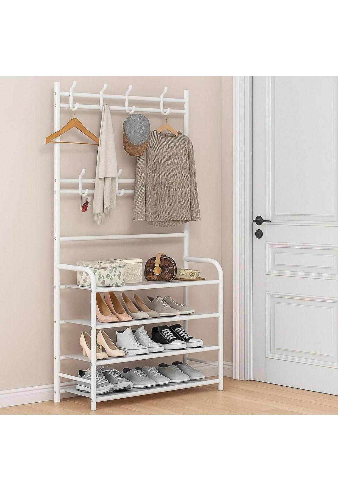 Organizador De Calzado Zapatos 5 Niveles Zapatero Perchero Color Blanco-7