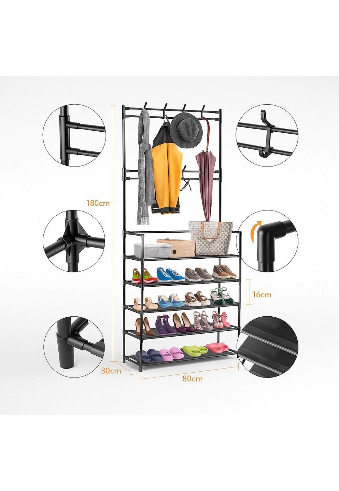 Organizador De Calzado Zapatos 5 Niveles Zapatero Perchero-3
