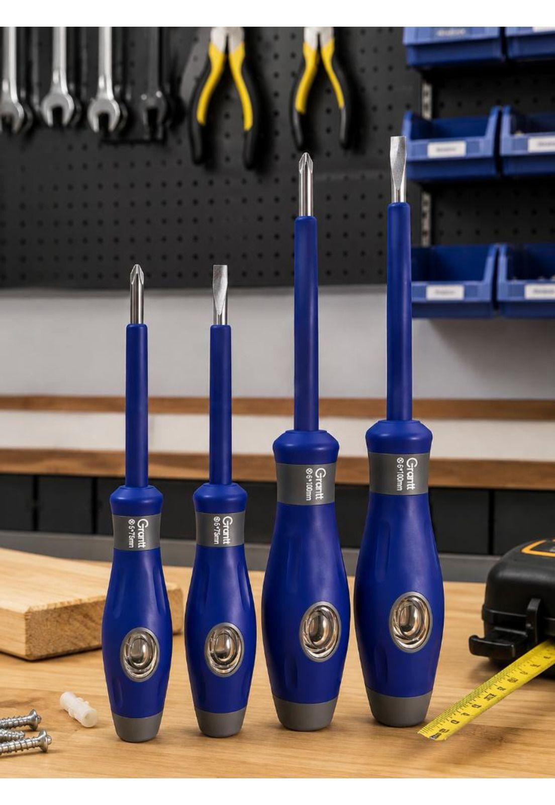 Set Destornilladores 4 Piezas Buscapolo Paleta Cruz 5 6mm-5