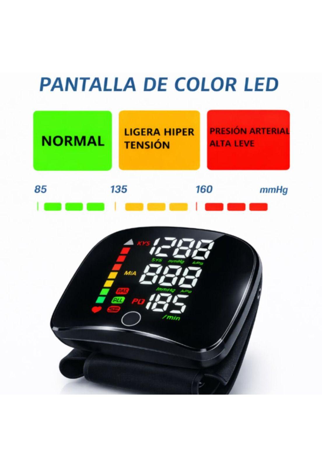 Tensiómetro Digital Muñeca USB Recargable con Voz-3