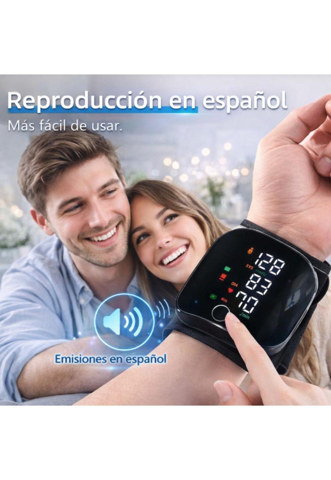 Tensiómetro Digital Muñeca USB Recargable con Voz-5