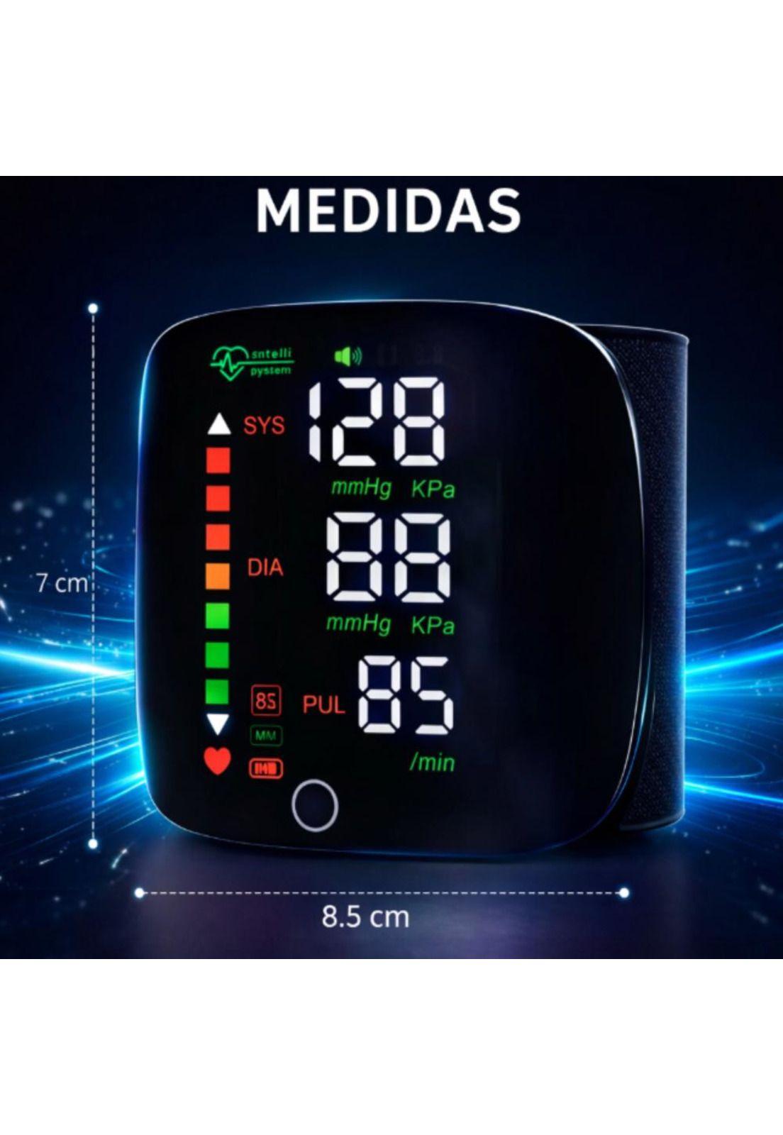 Tensiómetro Digital Muñeca USB Recargable con Voz-7