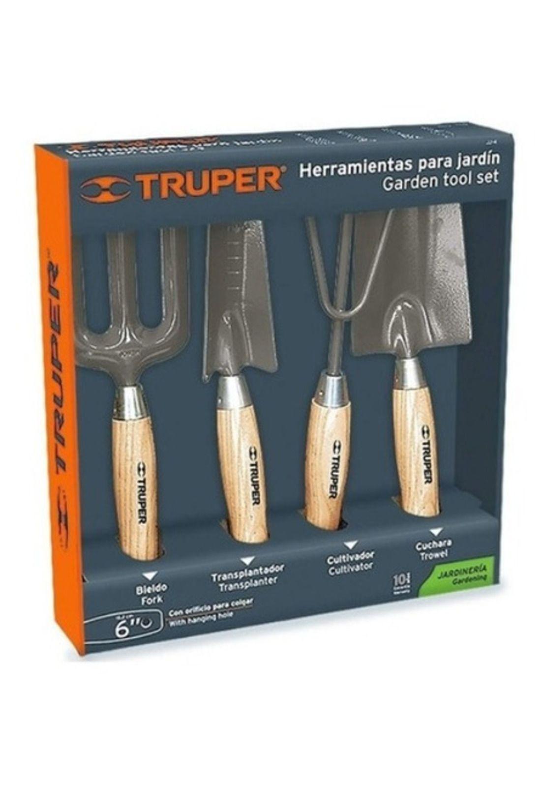 Set Herramientas Jardín 4 Piezas Jj-4 Truper Profesional-0