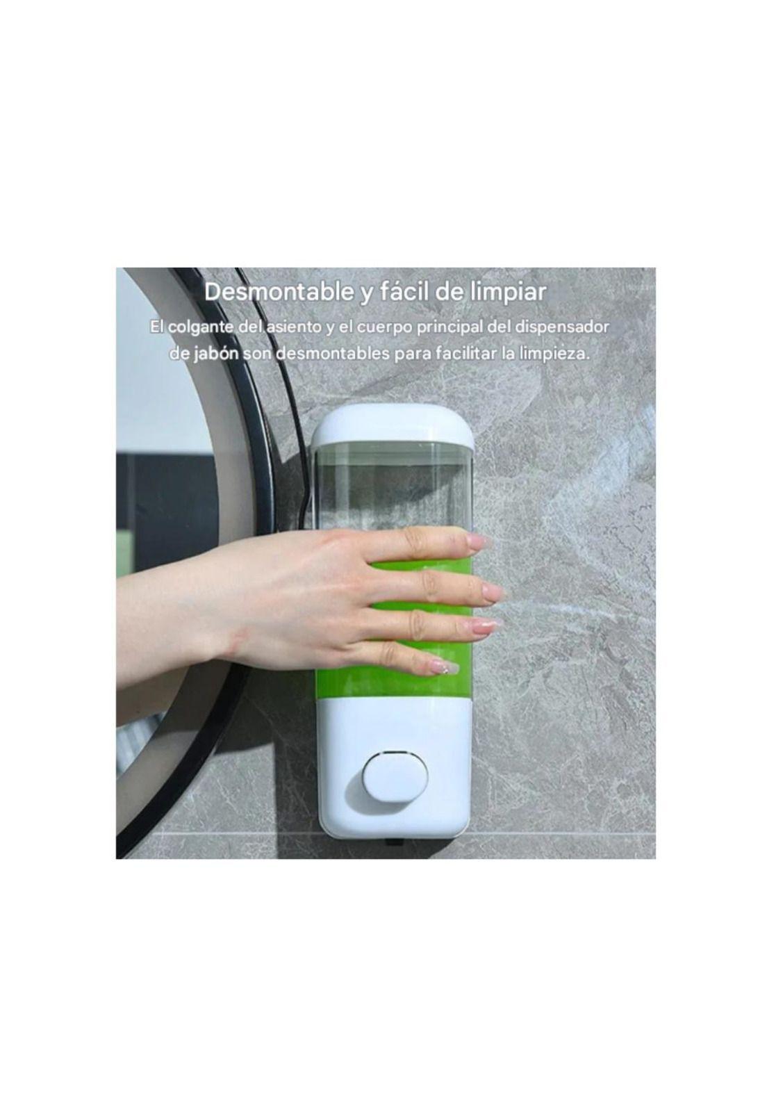 Dispensador De Pared para Jabón Liquido 500ml Manual Baño-5