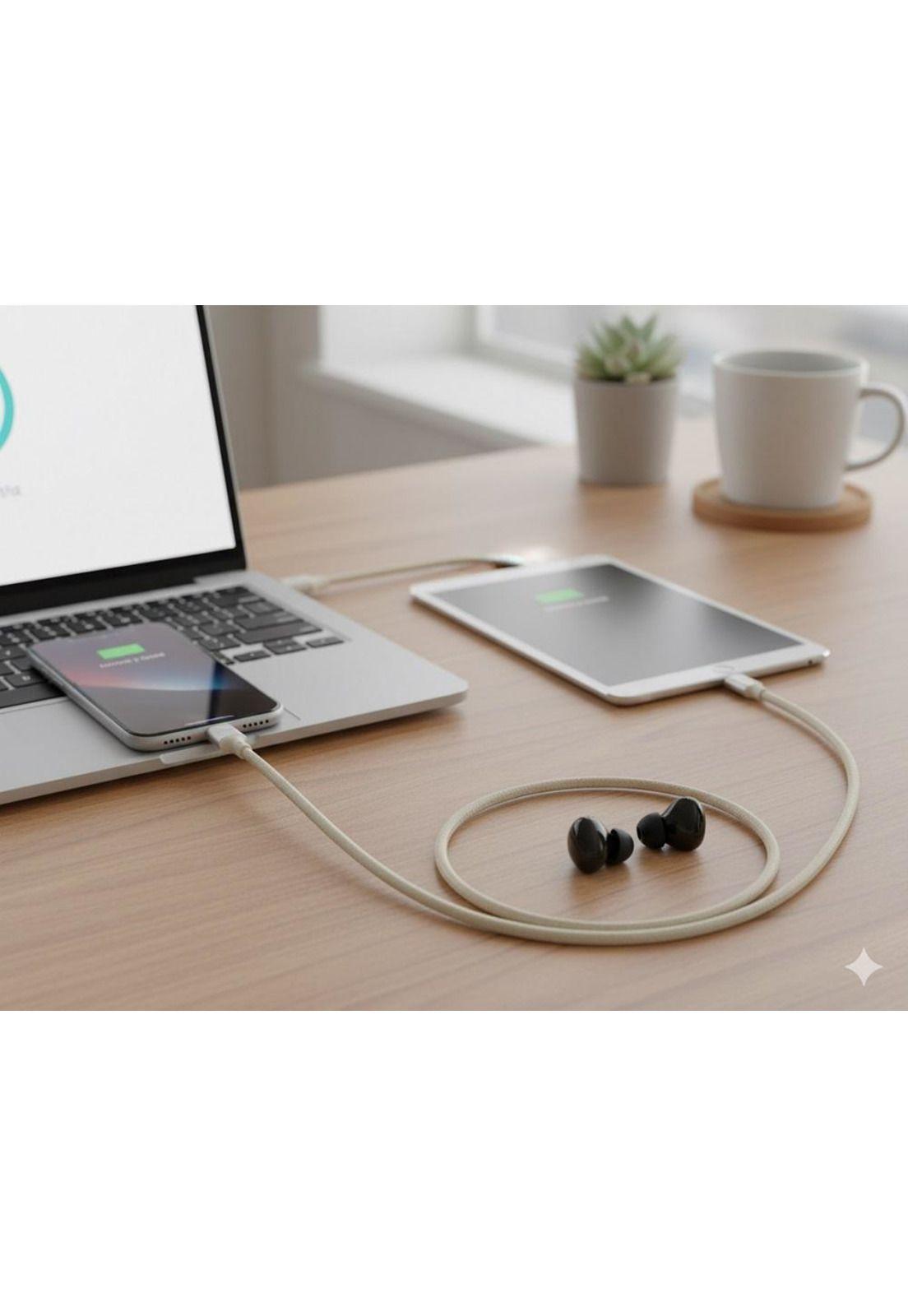 Cable USB 3 en 1 Mlab Multi Conector 1M Blanco-4