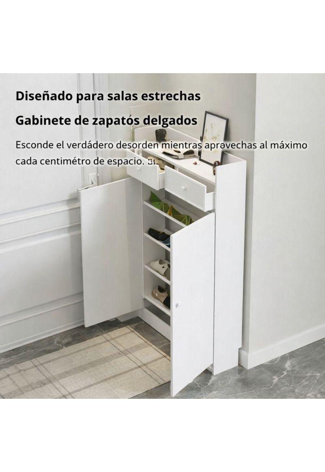 Zapatera de Pie Organizador con 2 Cajones de Almacenamiento-3