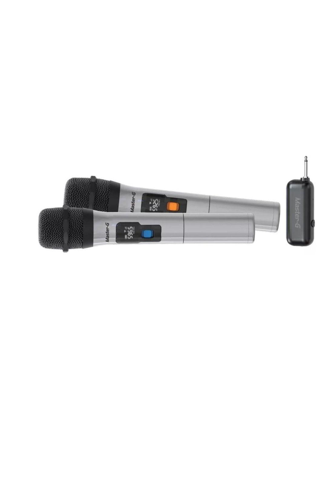 Par de Micrófonos UHF Inalámbricos con Receptor Master-G-2