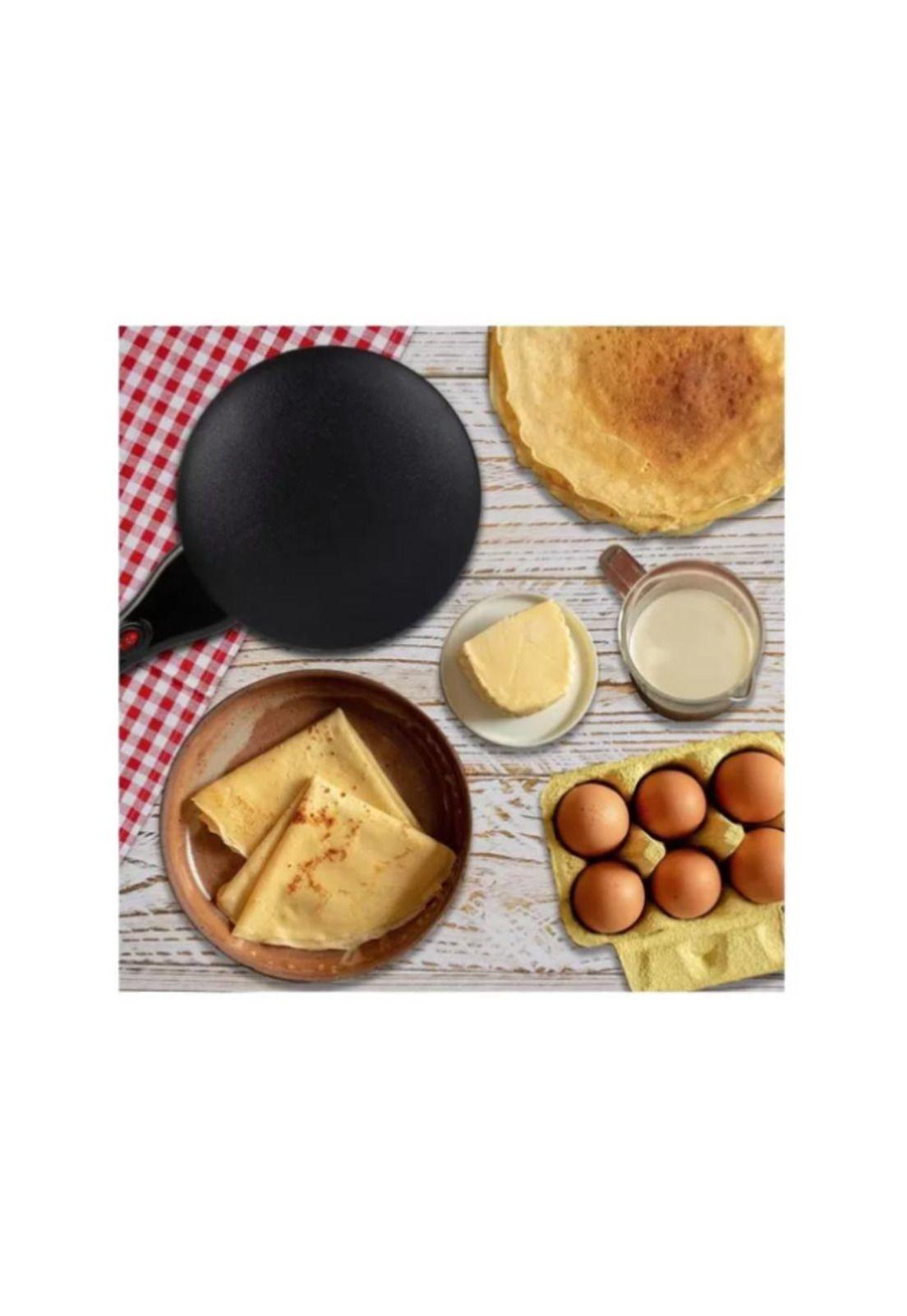 Panquequera Crepe Maquina Eléctrica+ Plato Batidor 20cm-7