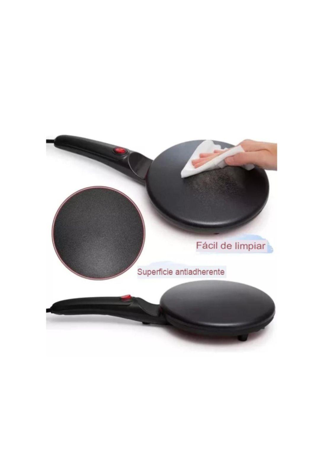 Panquequera Crepe Maquina Eléctrica+ Plato Batidor 20cm-8