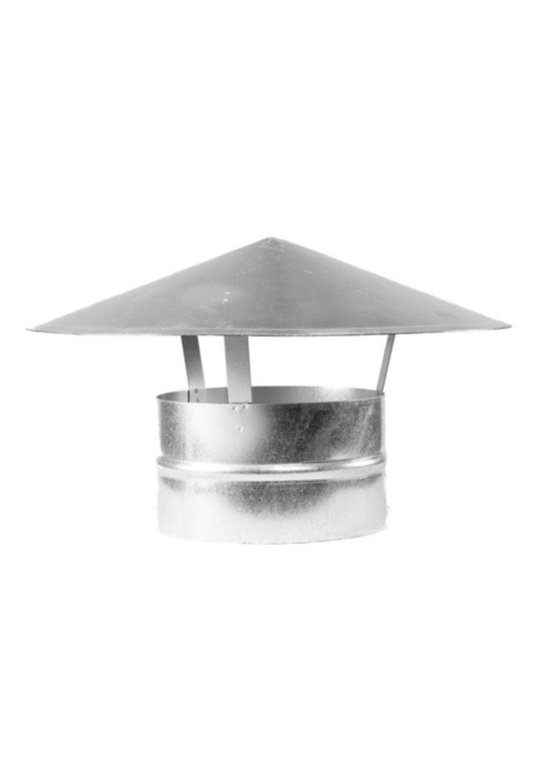 Kit Ducto Tubo Galvanizado 5 + Gorro + Anillo Fegalv-1