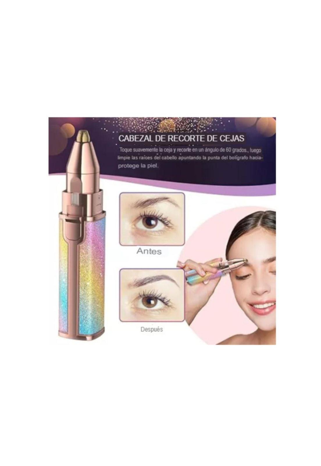 Depiladora Removedor De Vello Facial Ceja 2 En 1 Recargable-8