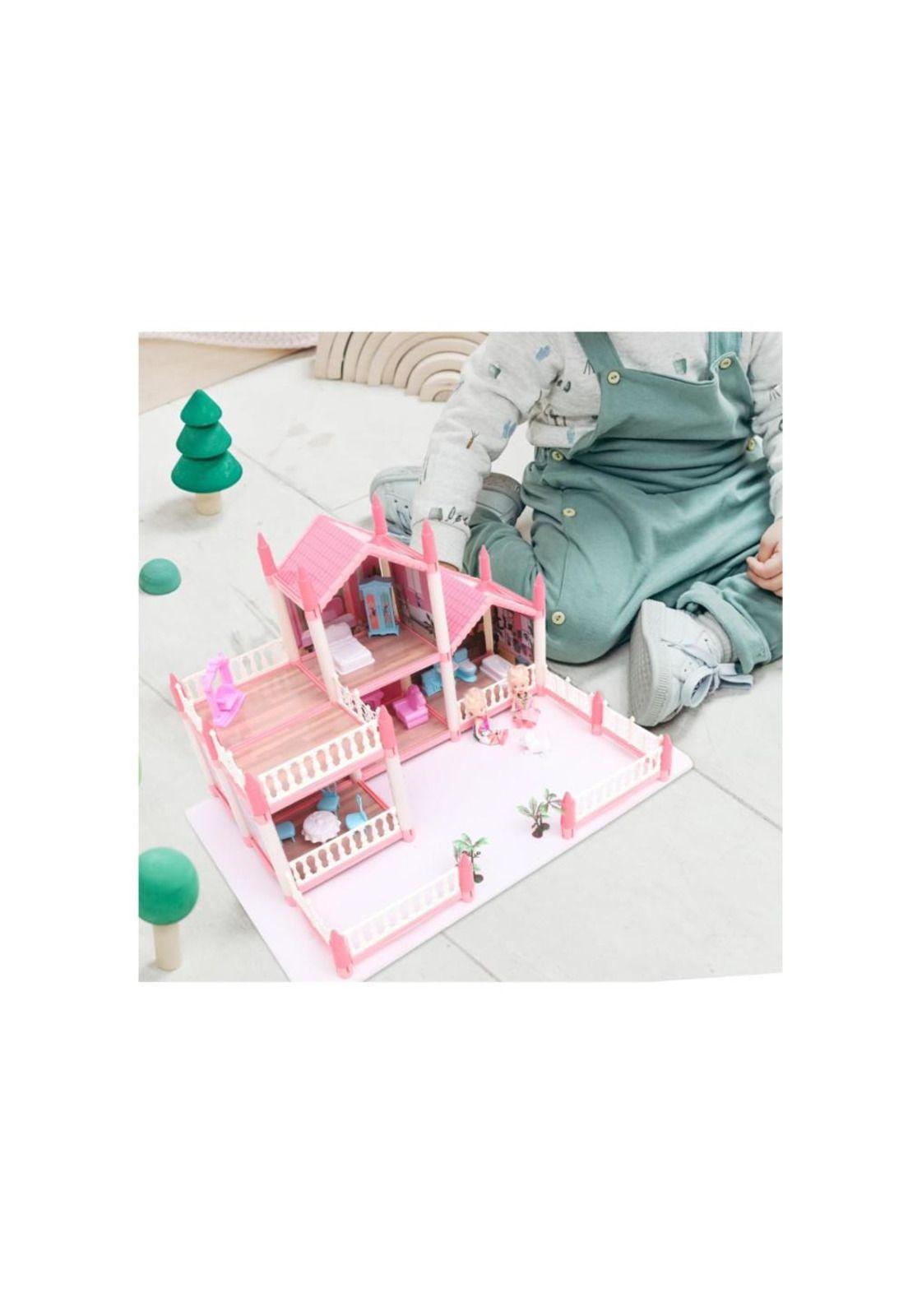 CASA MUÑECAS CON MUEBLES HERMOSA JUGUETE NIÑAS-2
