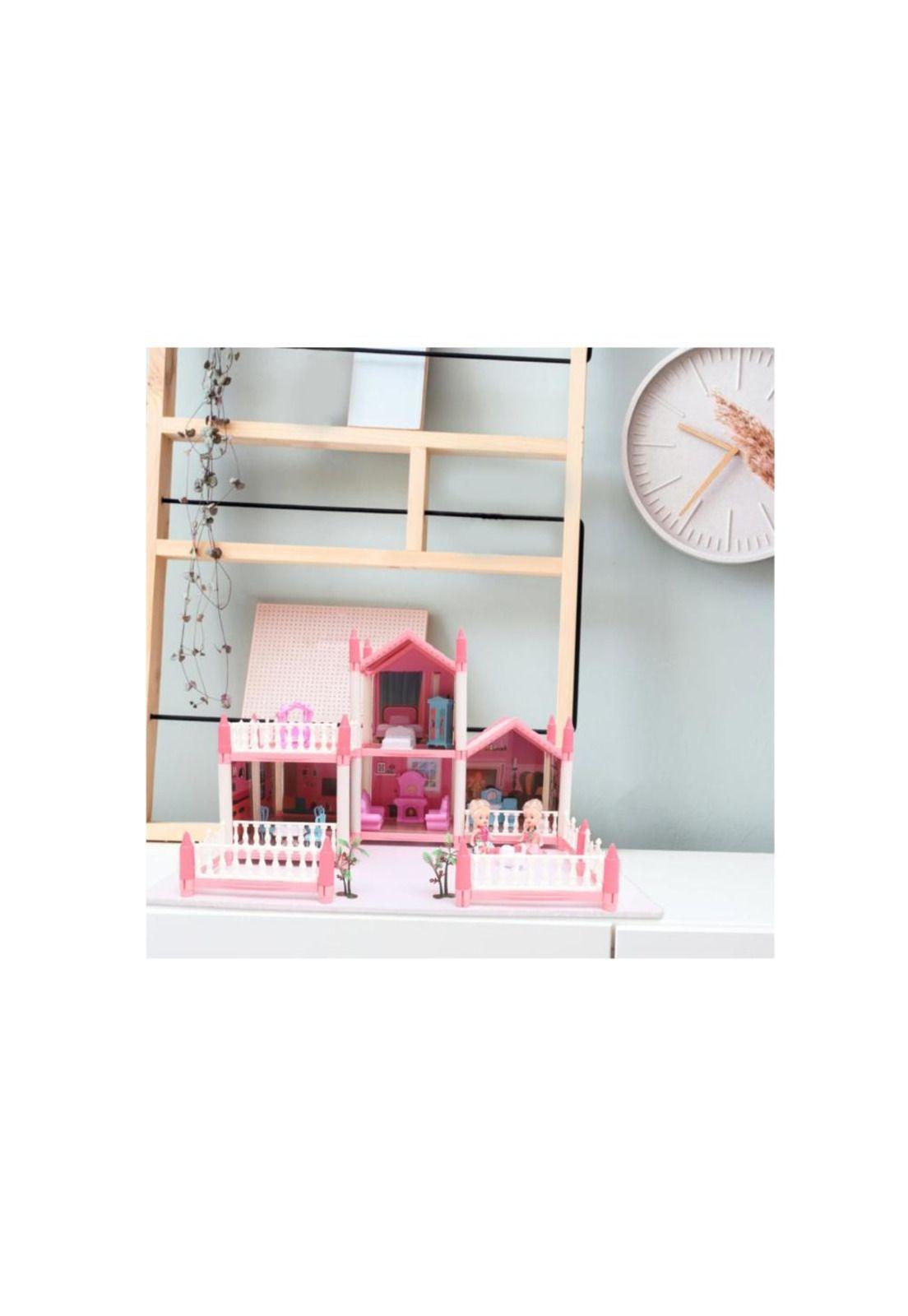 CASA MUÑECAS CON MUEBLES HERMOSA JUGUETE NIÑAS-5