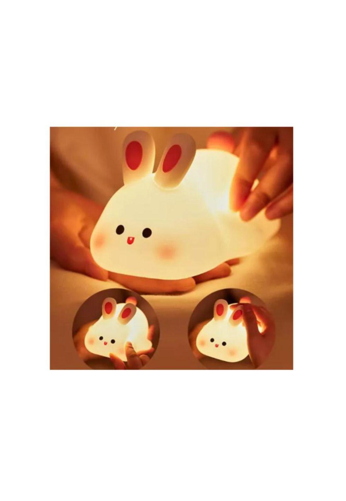 Lampara Nocturna Conejo c/sensor Bebes - Niños Espanta Cuco-4