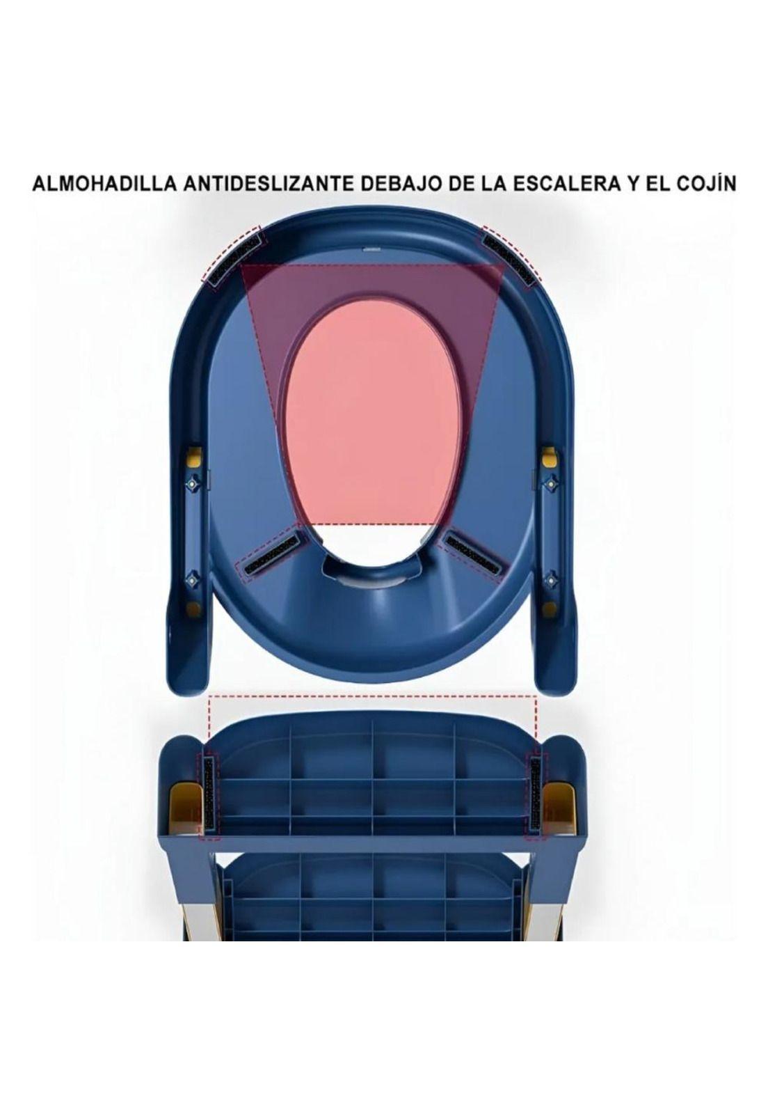 Asiento Adaptador con Escalera para Inodoro Infantil-2