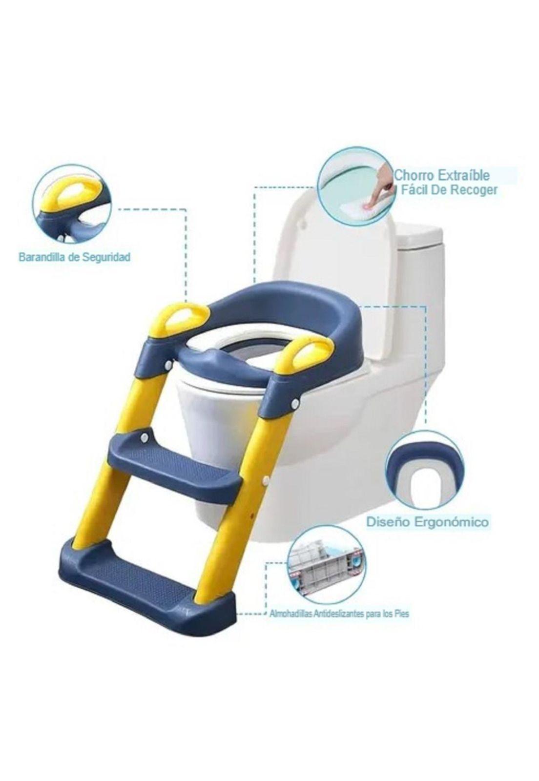 Asiento Adaptador con Escalera para Inodoro Infantil-6