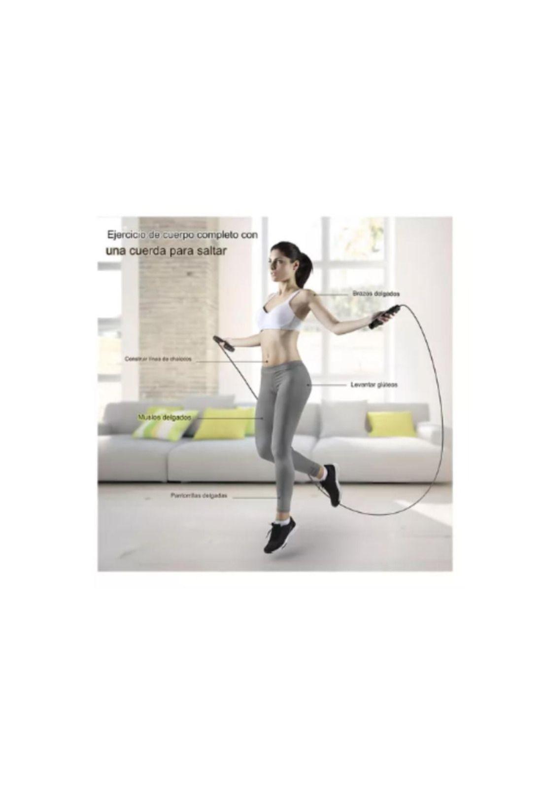 Cuerda Para Saltar Cardio Crossfit Deporte Velocidad Ajustab-5