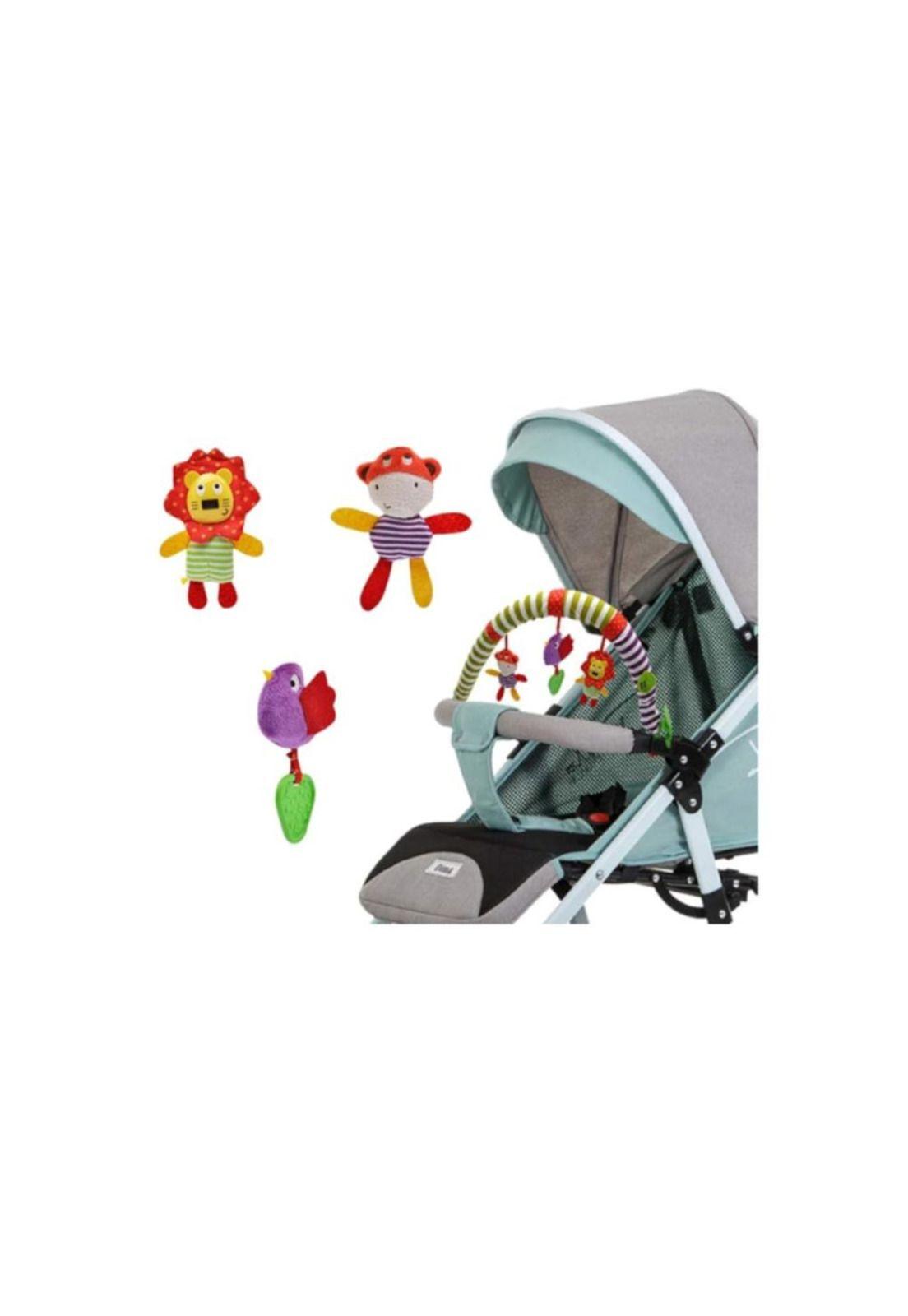 Arco Móvil Sonajero Multiuso Estimulación Para Bebe Coche-3