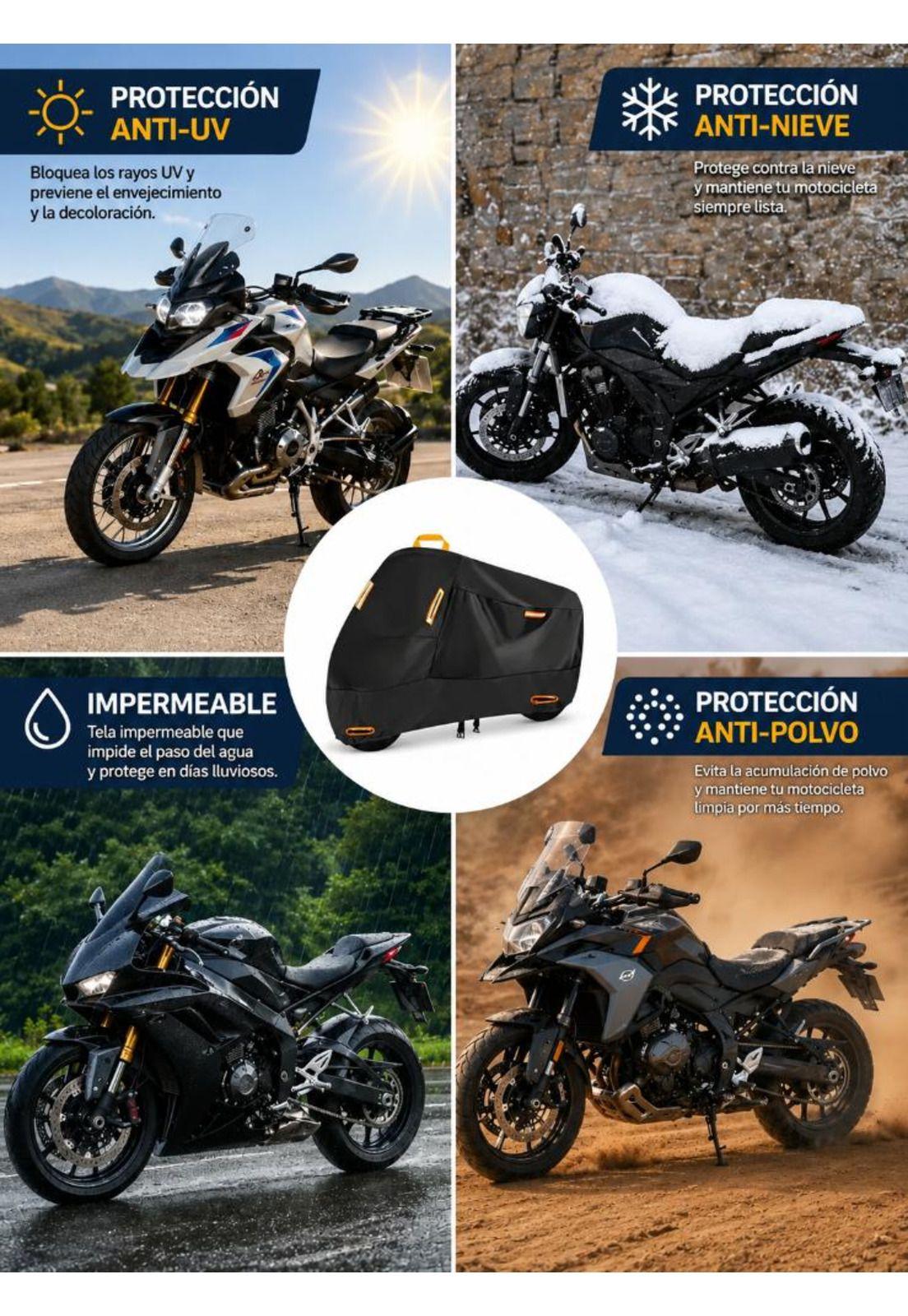 Funda Impermeable 100% Protector Cubre Motos Bicicletas Xxl-2