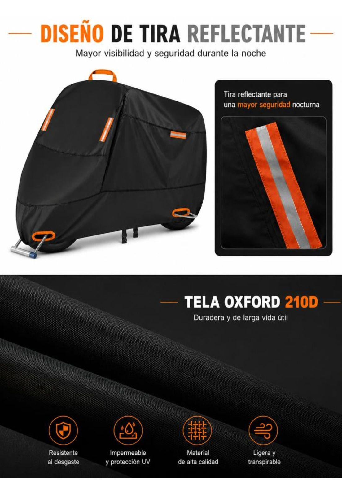 Funda Impermeable 100% Protector Cubre Motos Bicicletas Xxl-3