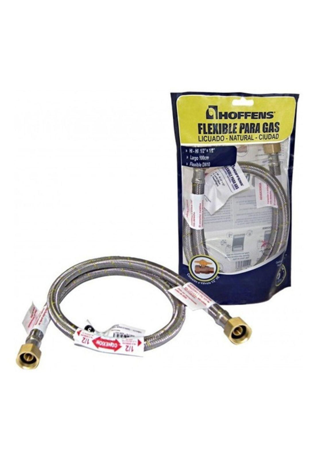 Flexible Gas Hi-hi 1/2 X 1/2 100 Cm Reforzado Hoffens-0
