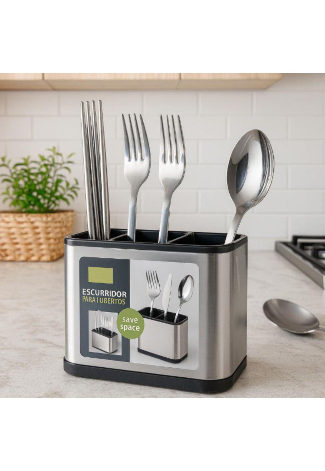 Escurridor Multifuncional para Cubiertos de Cocina-3