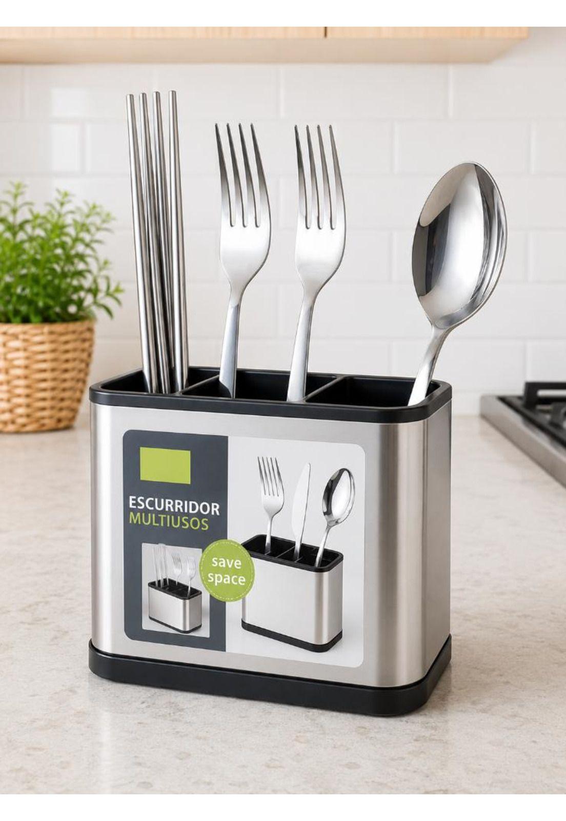 Escurridor Multifuncional para Cubiertos de Cocina-4