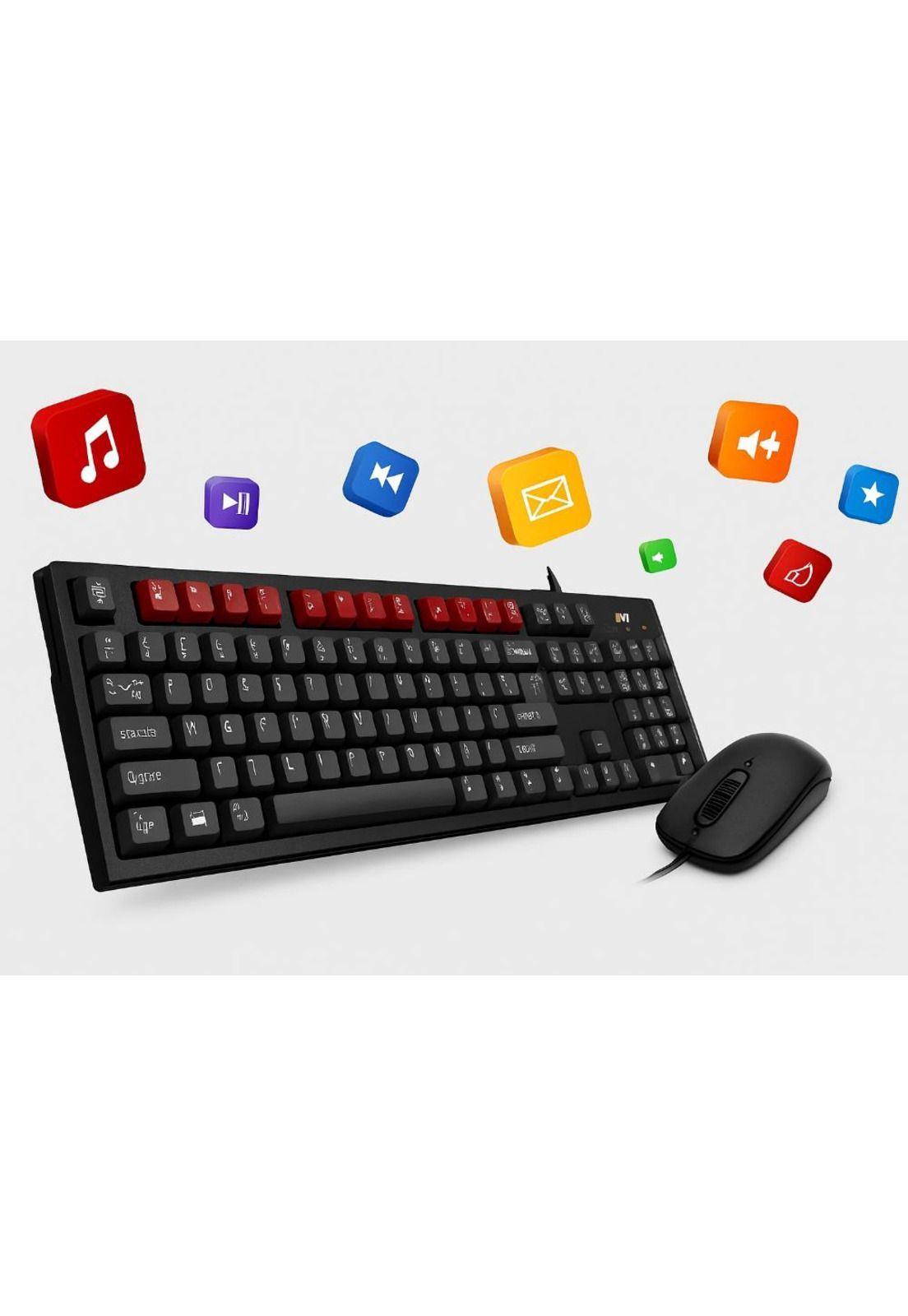 Set Teclado y Mouse Genius Alámbrico PC y Laptop Usb-2