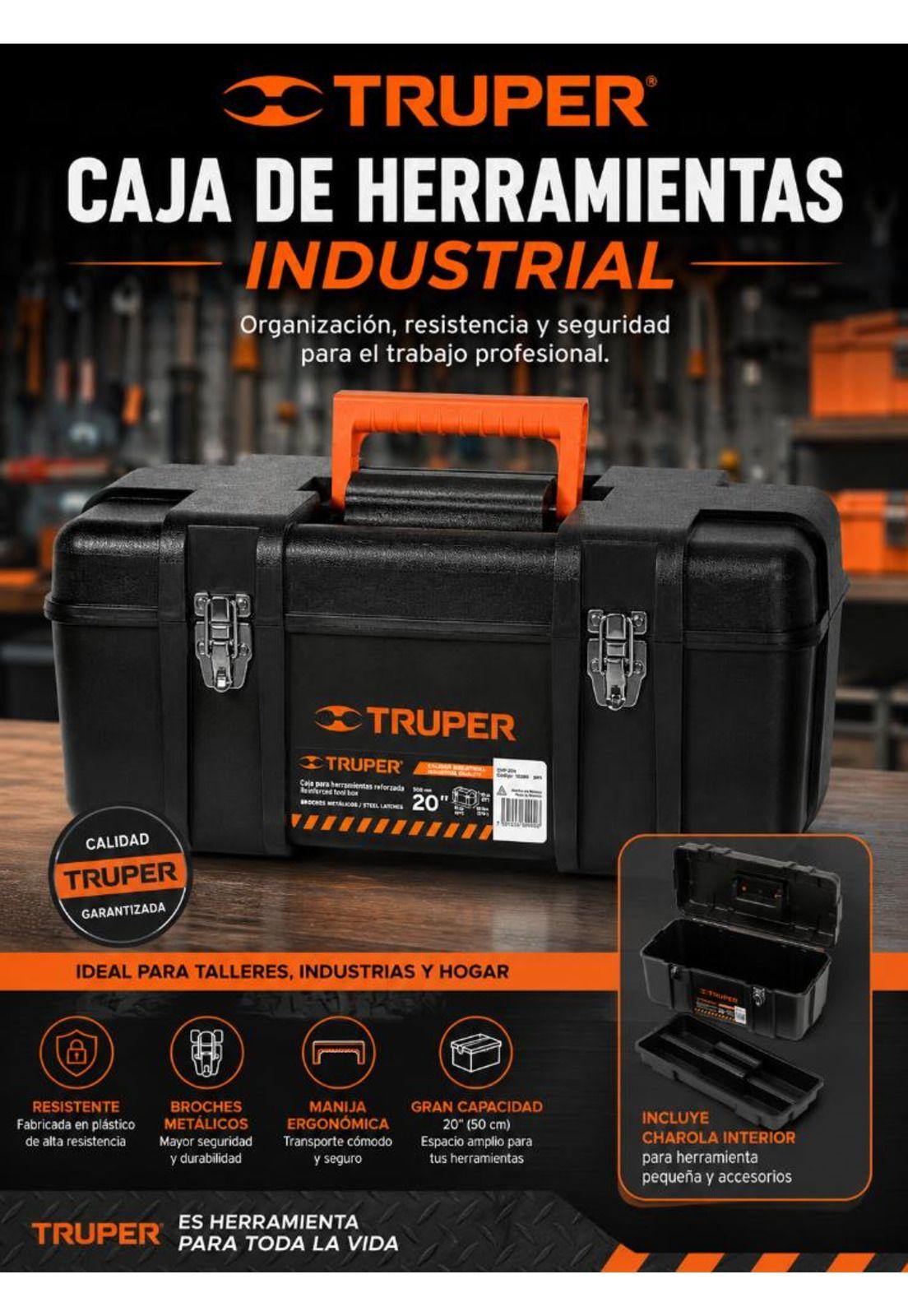 Caja De Herramientas Industrial 20 Truper Chp-20x-5