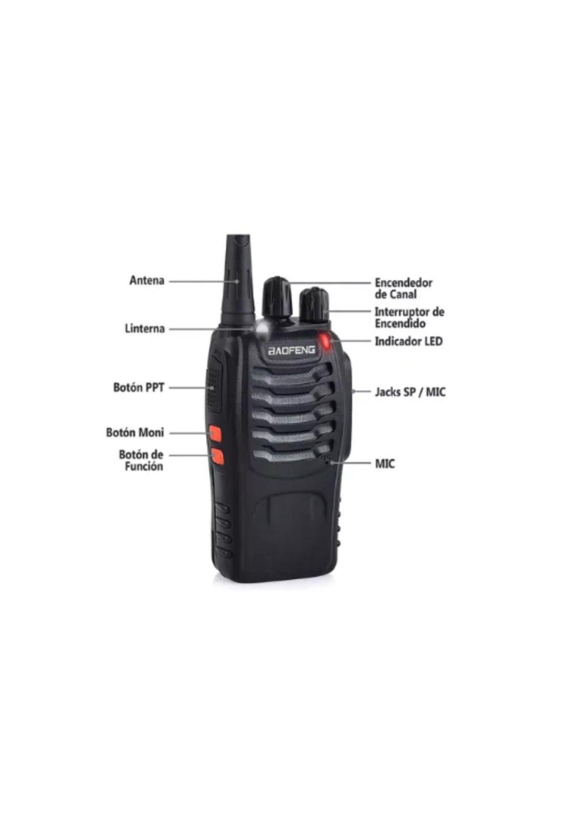 Pack 2 Radios Transmisor Walkie Talkie Frecuencia 400-470Mhz-6