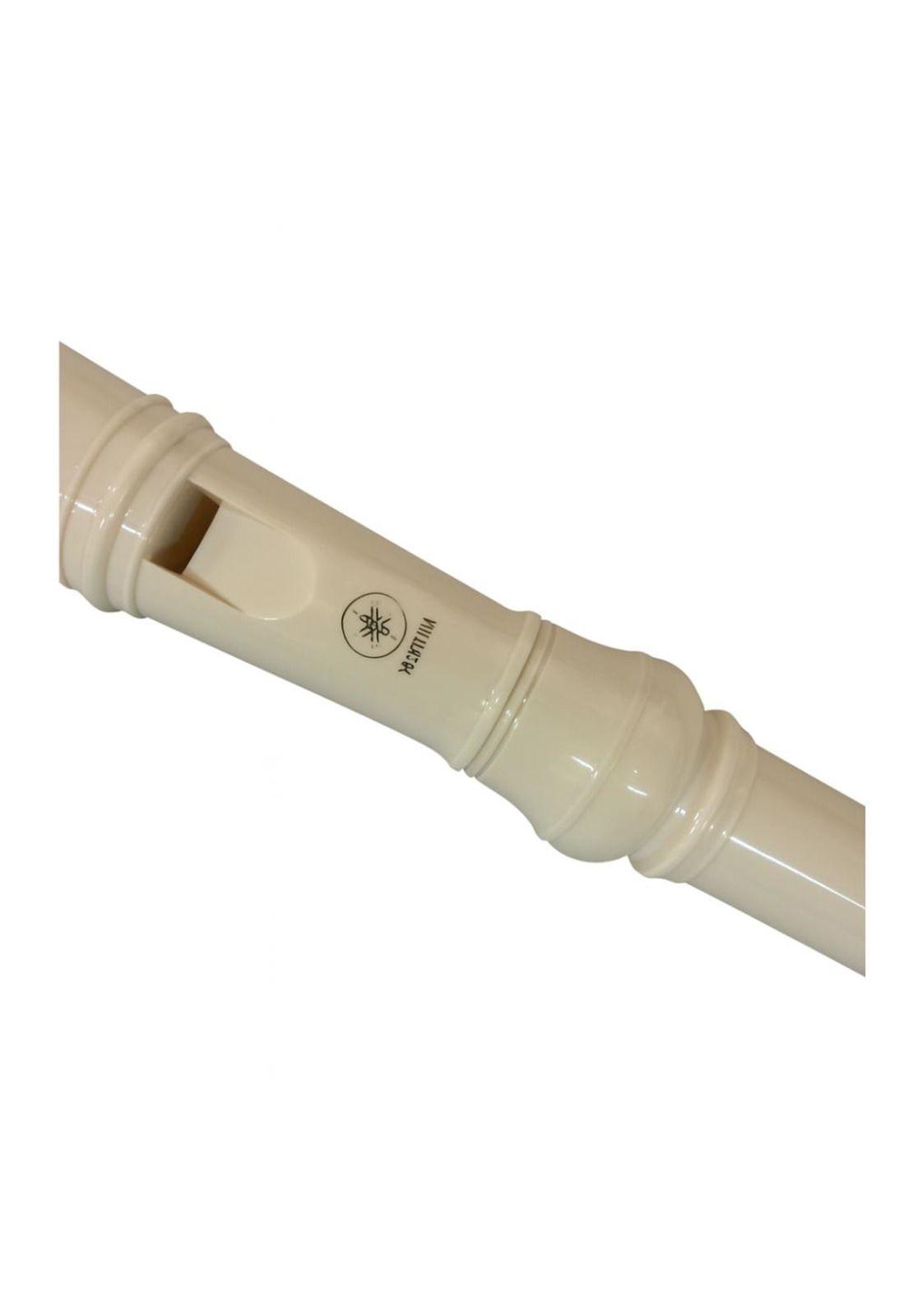 Flauta Dulce Soprano Yamaha Yrs23 Plástico Color Beige-2
