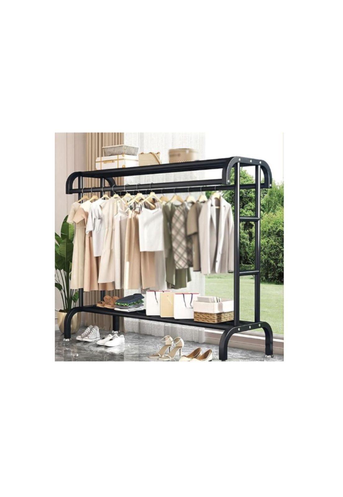 Perchero Multifuncional de Metal con Estante para Dormitorio-2
