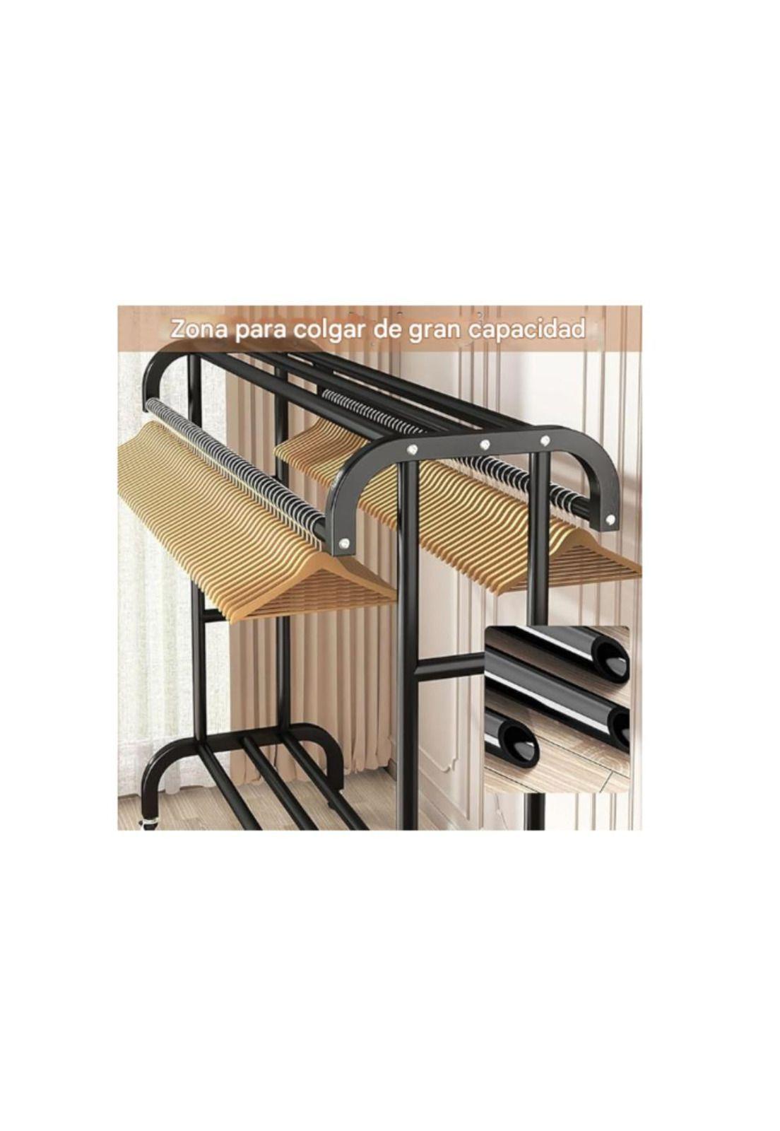 Perchero Multifuncional de Metal con Estante para Dormitorio-3