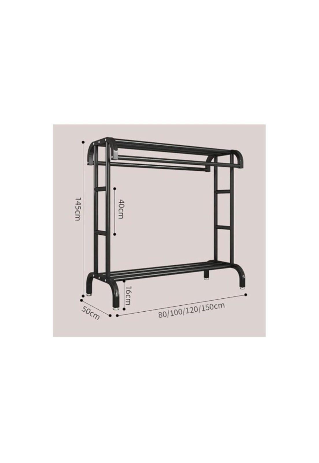 Perchero Multifuncional de Metal con Estante para Dormitorio-5