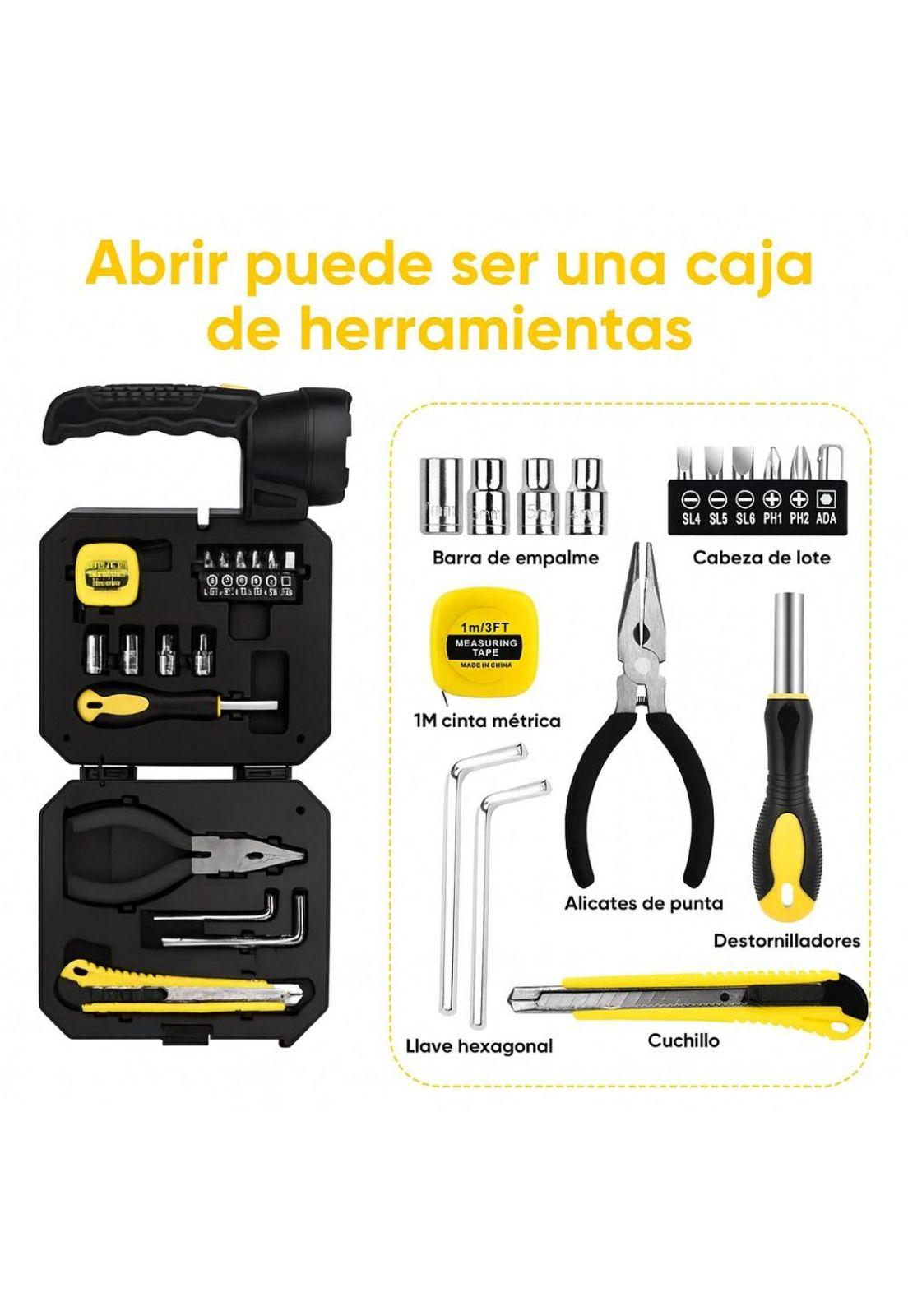 Linterna Solar LED Recargable de Camping con Herramientas-4