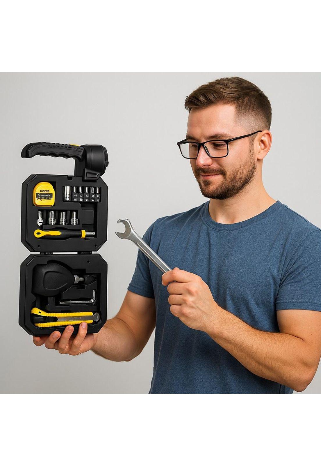 Linterna Solar LED Recargable de Camping con Herramientas-7