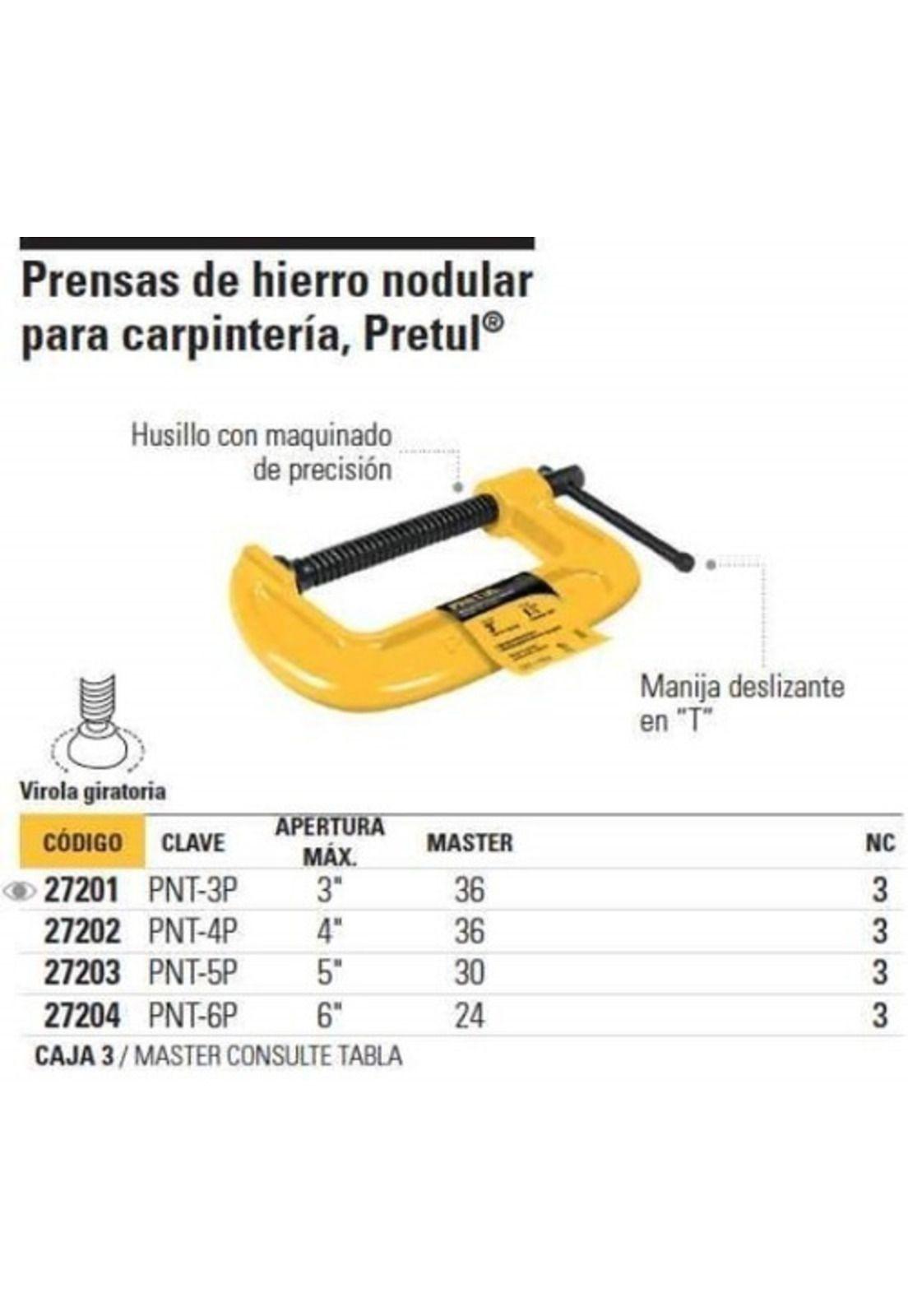 Prensa Sargento 6 Pnt-6p Pretul-truper-1