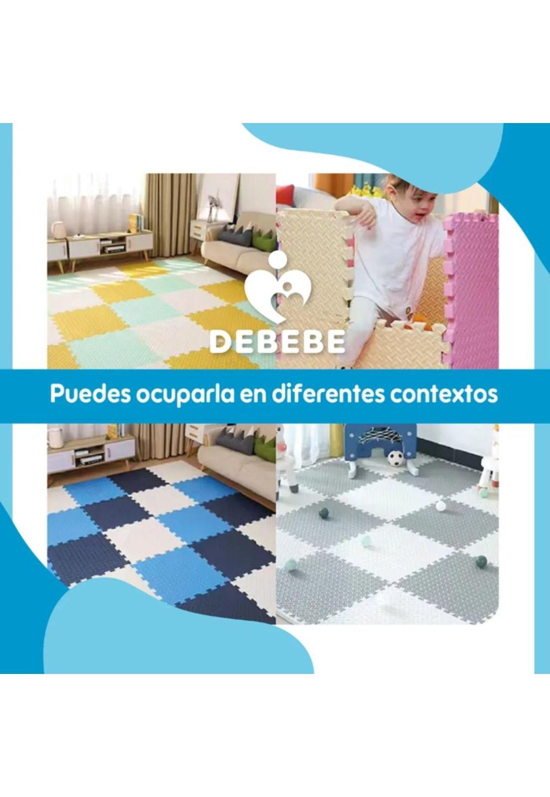 Alfombra de Juegos Infantil Eva 8 Pzas 10mm 60x60 Antigolpes-4