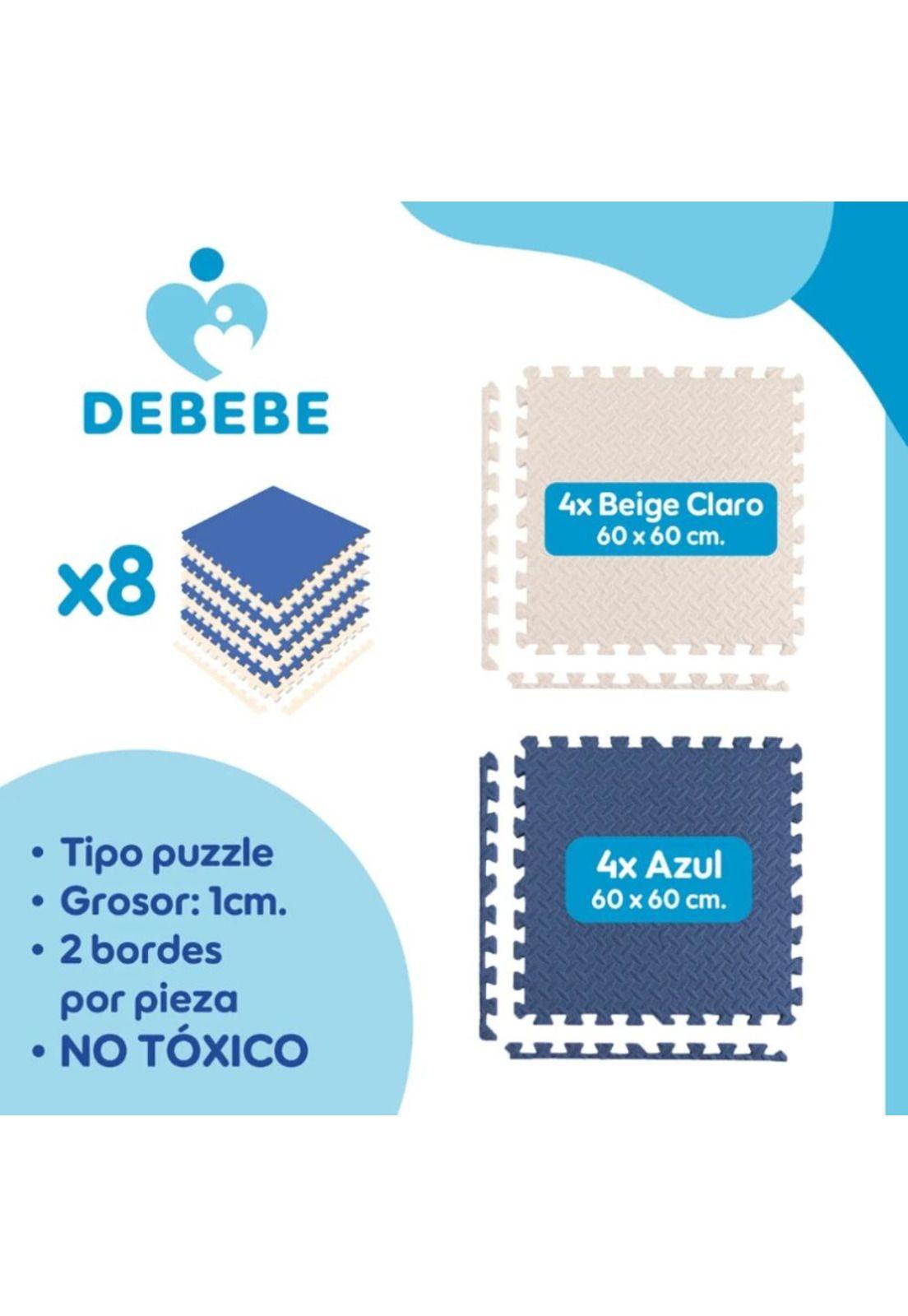 Alfombra de Juegos Infantil Eva 8 Pzas 10mm 60x60 Antigolpes-7