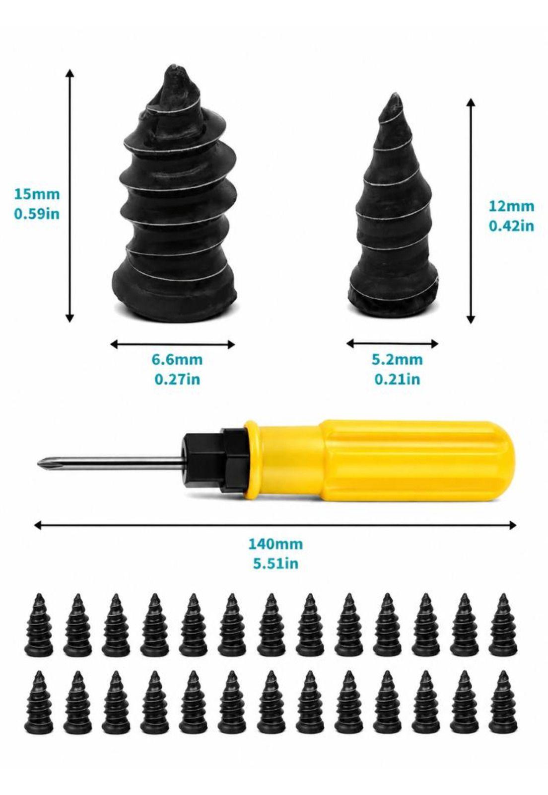 Kit Para Reparar Neumatico 51 Piezas Parche Pinchazo moto-3