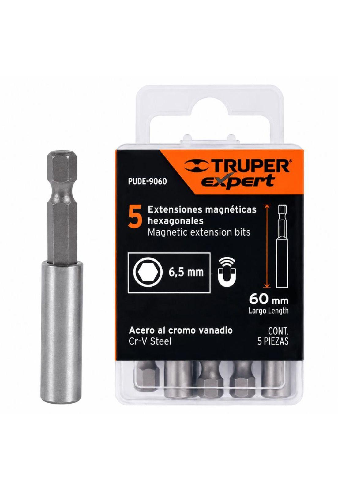 Adaptador Extencion Hexagonal Magnetico 1/4 Truper-0