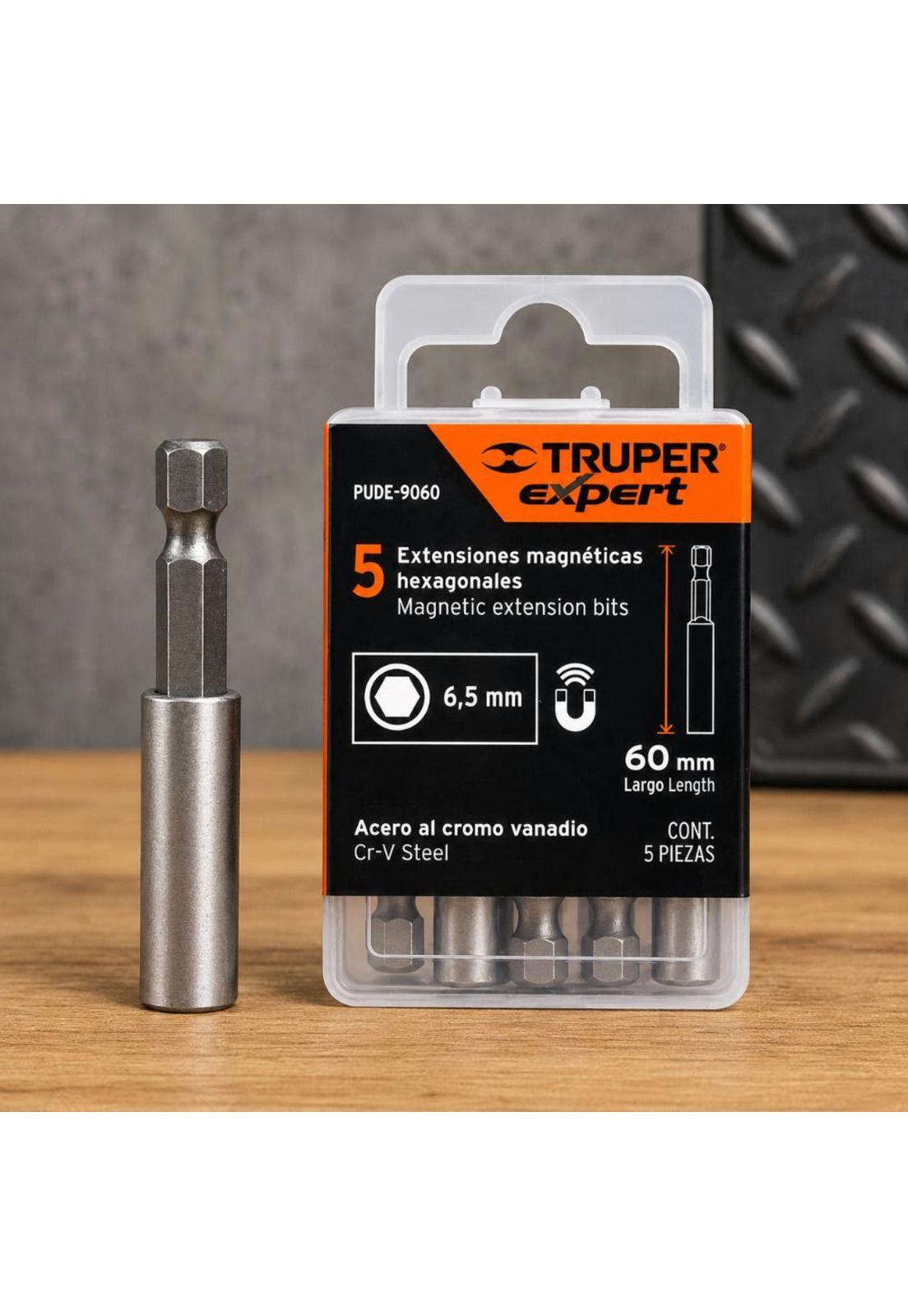Adaptador Extencion Hexagonal Magnetico 1/4 Truper-1