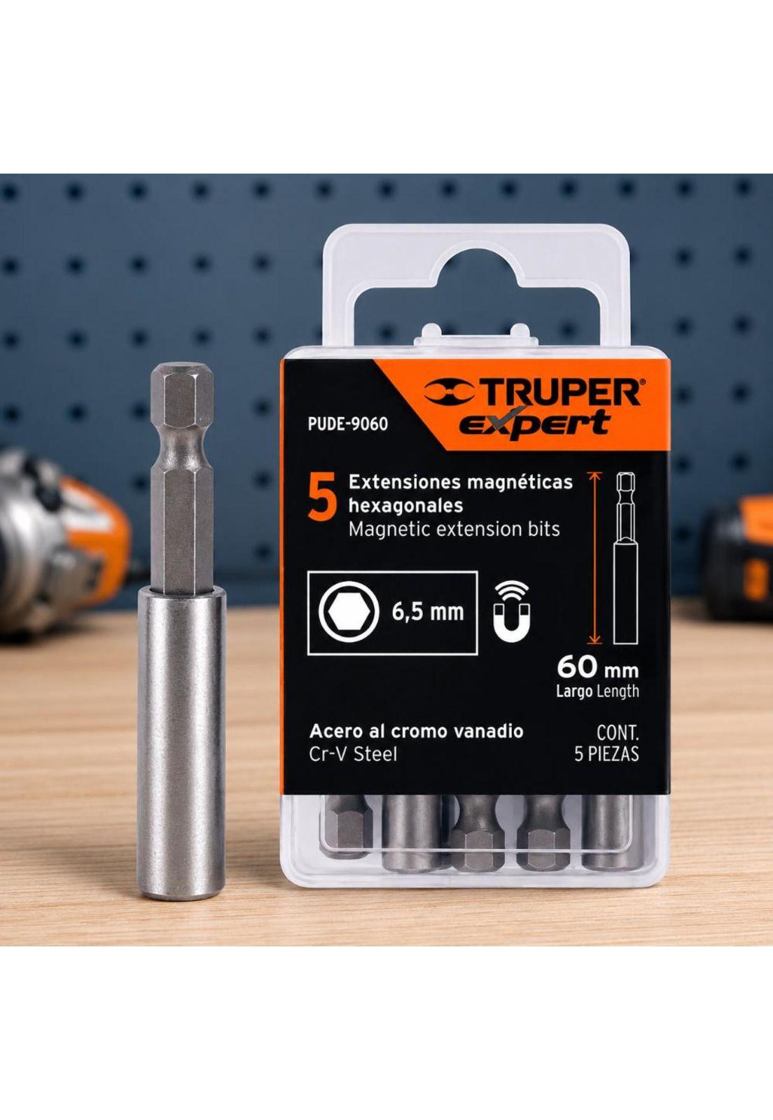 Adaptador Extencion Hexagonal Magnetico 1/4 Truper-4