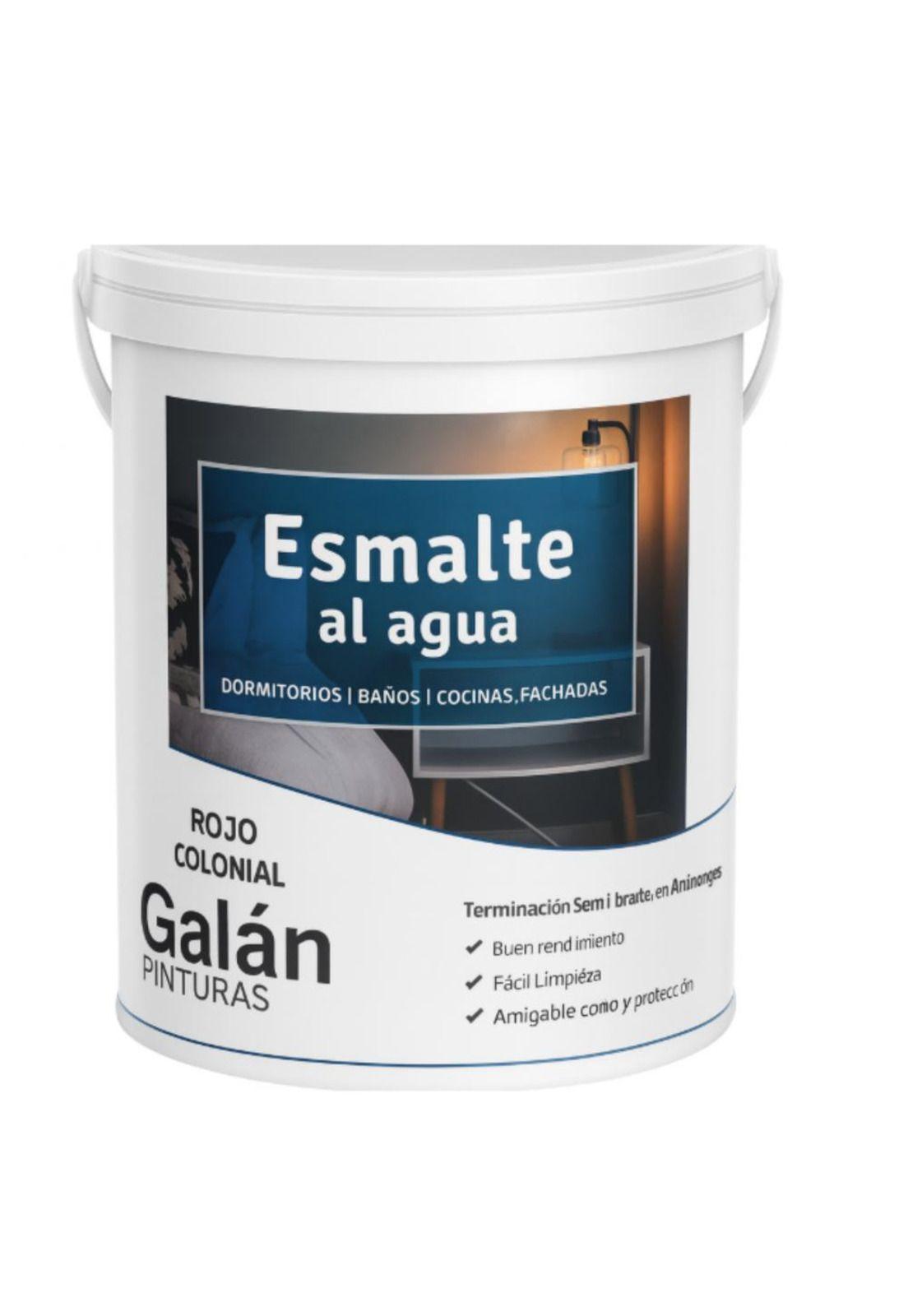 Pintura Esmalte Al Agua Galan Rojo Colonial Semib Antihongos-2